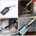 Miniatyrbilde 4 av 4: 2 stk. Askebøtte for peis, hagespade i jern, kullspade, håndspade, askespade for bålplass, blomsterplanteverktøy for husholdning og gård