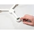 Miniatyrbillede 2 af 5: Joseph Joseph LCD Tri Scale – Køkken Digital Vægt, kompakt foldbar, pladsbesparende med batteri inkluderet, Hvid, 16 White