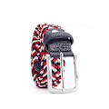 Miniatyrbild 1 av 4: Flätad bälte män midjeband dekorativ kläder midjeband stift spänne Red Blue and White