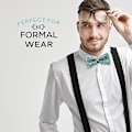 Miniatyrbillede 4 af 5: Rhinestone slips for mænd - Forudbundet sequin slips med justerbar længde - Bredt udvalg af farver tilgængelige