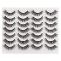 [SC][LCS] Eyelashes False Eyelashes Cat Eye Thin Natural Faux Mink Eyelashes 14 Pairs Pack Light Volume Short False Eyelashes Multipack