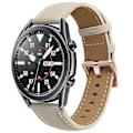 Miniatyrbilde 2 av 4: Klokkerem for Garmin Venu/sq/sq 2/2 Plus, 20mm ekte karbonlærreim med roségullspenne Apricot