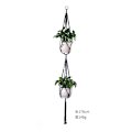 Miniatyrbild 1 av 5: pcs Macrame Plant Hanger Vit Handgjord bomullsrep Inomhus utomhus hängande krukväxt 38