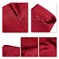 Pikkukuva 5 / 5: Yynuda Naisten 2-osainen Pöytäkauluskiinteäväri Business Suit Toimisto Lady Slim Professional Dress (takki + hame) Red XL