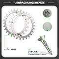 Miniatyrbillede 3 af 5: Premium rustfrie søm til Worx S/m model, 2 x rustfrie skruesøm Traction Enhancer, robotplæneklipper Hjulstørrelse 205 mm (FMY)