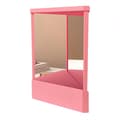 [SC] Non-Reversing Mirror True Image Reflection Stable Base Mirror Gift Compatible with Women Pink Pink Large Size