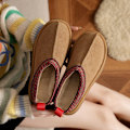 Miniatyrbillede 6 af 10: Platform-tøfler Fleece-tøfler SORT 40 Sort Black 40