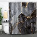 [SC]Waterproof Shower Curtain with Marble Pattern – Moisture-Resistant and Washable, 180×180 cm B