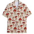 Miniatyrbild 1 av 5: Herr Hawaiian Button Up Casual Skjorta Rolig Nyhet Kortärmad Semester Strand Toppar C C M