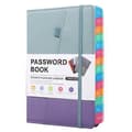 Alfabetisk Registelbog Indbundet Adgangskodebog til Internetadgangskoder Webstedsadresser Notesbog lilla purple