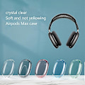Miniatyrbild 1 av 5: 2 st/set Mjukt transparent skydd för Airpods Max Tpu trådlöst fodral Blue
