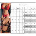Miniatyrbilde 4 av 4: Kvinners Fishnet Sexy Lingerie Babydoll Sett Pyjamas Hvit White L