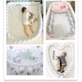 Miniatyrbilde 2 av 5: Bumper 4 Braid Baby Pute Slange Flettet Bumper Fløyel #1