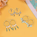 Miniatyrbilde 4 av 5: 100 Stykker Øredobber Ringer for Smykkelaging, Øredobber Vinglass Hypoallergenisk Rustfritt Stål Øredobber Pins DIY Øredobber Tråder Funn (20mm)