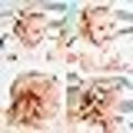 Miniatyrbild 4 av 5: JOYOYO 50-pack Babyhårklämmor Babyhårrosetter med Full Bow Covered Baby Care Clips Craft 5 cm Rosett, Små Hårklämmor för Baby Fint Hår