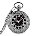 Miniatyrbilde 3 av 3: Lommeklokke Retro Glatt Klassisk Mekanisk Håndopptrekk Lommeklokke Steampunk Romertall