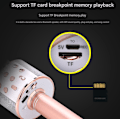 Miniatyrbild 2 av 7: Trådlös Bluetooth-mikrofon för barn, portabel karaoke-sångmaskin, leksaker/presenter för pojkar och flickor, högtalare för smartphones och datorer black