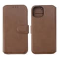 [SC]iPhone 15 Wallet Case Leather Rvelon - Brown Brun brown