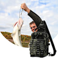 Miniatyrbild 4 av 5: Fiske Ryggsäck med Spöhållare, Fiske Ryggsäck Väska, Lättviktig Sling Fiske Ryggsäck - Vattentät Förvaringsväska, Axelväska för Utomhusbruk
