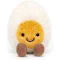 Miniatyrbild 1 av 5: Jellycat Amuseables Kokt Ägg Glad Mjukisdjur, Liten 14 cm | Mat Mjukisdjur | Rolig Present
