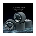 Miniatyrbillede 5 af 5: 4 stk. skateboardtilbehør, dobbelt warping, 70x51 mm, 82a glideplade, slibeskive, longboardhjul
