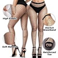 Pikkukuva 2 / 5: Galaxy 2 kpl Fishnet-sukkahousut Mustat Fishnet-sukkahousut Sukkahousut Fishnet-sukkahousut Korkeavyötäröiset Fishnet-sukkahousut Naisille