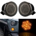 Amber Forreste LED Blinklys billys Samling Til 2007~2017 Jeep Wrangler JK Smoke Signal Light