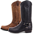 Pikkukuva 4 / 5: Miesten Harness-saappaat Neliövarvas Casual Boots Polvenalus P ruskea Brown 8