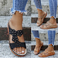 Miniatyrbillede 1 af 5: Sommermode højhælede lette platformsandaler. sort EU 36 EU 36 black