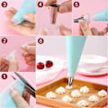 Miniatyrbillede 3 af 4: 23-delt silikone macaron bagemåtte - non-stick macaron/kage/bagerimåtte, temperaturbestandig silikone bagemåtte med non-stick bagemåtte
