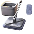 Pikkukuva 1 / 5: Mop-ämpäri ja pyörivä lattiamop, 360 asteen itsepuhdistuva pyörivä mop, 100% uusi 5pcs Cloth