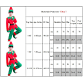 Miniatyrbild 5 av 5: Jultomtekostym för vuxna barn Cosplay Outfit Kläder Pojke Boys 7-9 Years