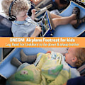 Miniatyrbild 3 av 5: Flygplansäng fotstöd säng för barn hängmatta flygplanssäte förlängare benstöd [kk] Gray