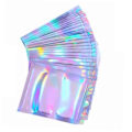 Miniatyrbilde 5 av 5: 100 stk holografiske cellofanposer med selvforsegling 9 x 12 cm iriserende