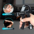 Miniatyrbilde 3 av 6: INF Treningsutstyr for finger- og håndtrening 6 deler Svart Sort
