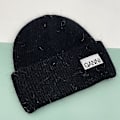 Miniatyrbild 1 av 4: Stickad herr dam Ganni vinter varm mössa manschett stickad stretch mössa mössa black