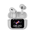 Trådløse Bluetooth-hodetelefoner, støyreduserende Bluetooth-hodetelefoner, fullfargeskjerm in-ear-hodetelefoner, kompatible med iPhone og Android. E11 White（APP version）