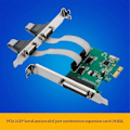 Miniatyrbild 4 av 5: Expansionskort ST36 PCIe X1 CH382L 2S1P Industriell RS232+LTP1 Typ Multifunktionell Bekväm Expansion