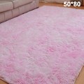 Miniatyrbillede 1 af 4: Stue Tæppe Soveværelse Tæppe Simpelt Moderne Husholdnings Tæppe Blødt Multi-zone Brug Tæppe Lys Pink Light Pink 50*80