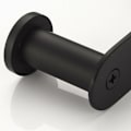 Miniatyrbillede 2 af 5: Praktisk vægmonteret tøjstativ med 4 rustfri stålkroge Dørknagerække Håndklædeholder Sort Finish Mat Sæt Badeværelse Toiletartikler