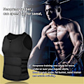 Miniatyrbilde 5 av 5: Menn Kropp Former Waist Trainer Sauna Vest Dobbel Belte Mage Slimming Svette Vest Fitness Belte.Svart