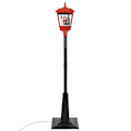 Miniatyrbillede 8 af 10: vidaXL Gadelampe med julemand 180 cm LED Black Svart