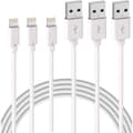 (SC)3-pack iPhone Charging Cable 2m 【MFI Certified】 Lightning Charging Cable for iPhone 11 Pro XS Max XR X 8 7 6s 6 Plus 5 SE iPad, White Cord