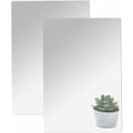 (SC) Shatterproof Mirror for Bathroom, Clear Reflection & PETG Mirror Sheet Ensures Safety, Lightweight & Self-Adhesive for