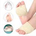 Miniatyrbillede 6 af 9: Metatarsal Sleeve Pads Gel Pads SORT L Sort L Black