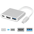 Pikkukuva 1 / 5: Type-C - USB-C 4K HDMI USB 3.0 3-in-1 Hub-sovitin kaapeli Apple Macille