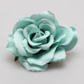 Pikkukuva 1 / 5: DIY-pääkoriste hiuslisävarusteet häihin, punainen ruusu kukka hiusneula hiuspanta häihin juhliin A-mint green
