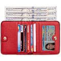 Miniatyrbild 5 av 5: Kvinnors Rfid-blockerande liten kompakt bifold lyx äkta läder fickplånbok dam mini väska med ID-fönster