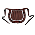 Miniatyrbilde 4 av 5: Retro Forkle Forkle for Jenter Stram Dress Hvit Bomulls Halvforkle Fest Hot