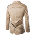Miniatyrbilde 3 av 5: Herre Trenchcoat Slank Passform Dobbel Bryst Khakifarget khaki L